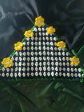 Crochet Flower Bandana - Yellow Flowers