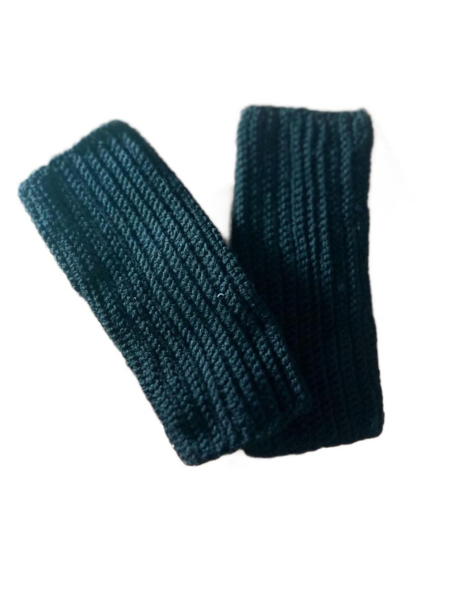Crochet Winter Gloves | Premium Wool Mittens | Teal Blue | Hand Warmers