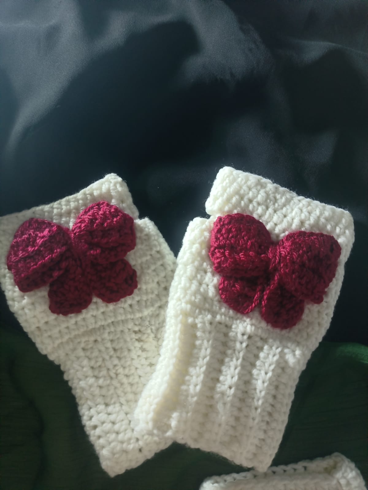 Crochet Winter Gloves | Premium Wool Mittens | Teal Blue | Hand Warmers