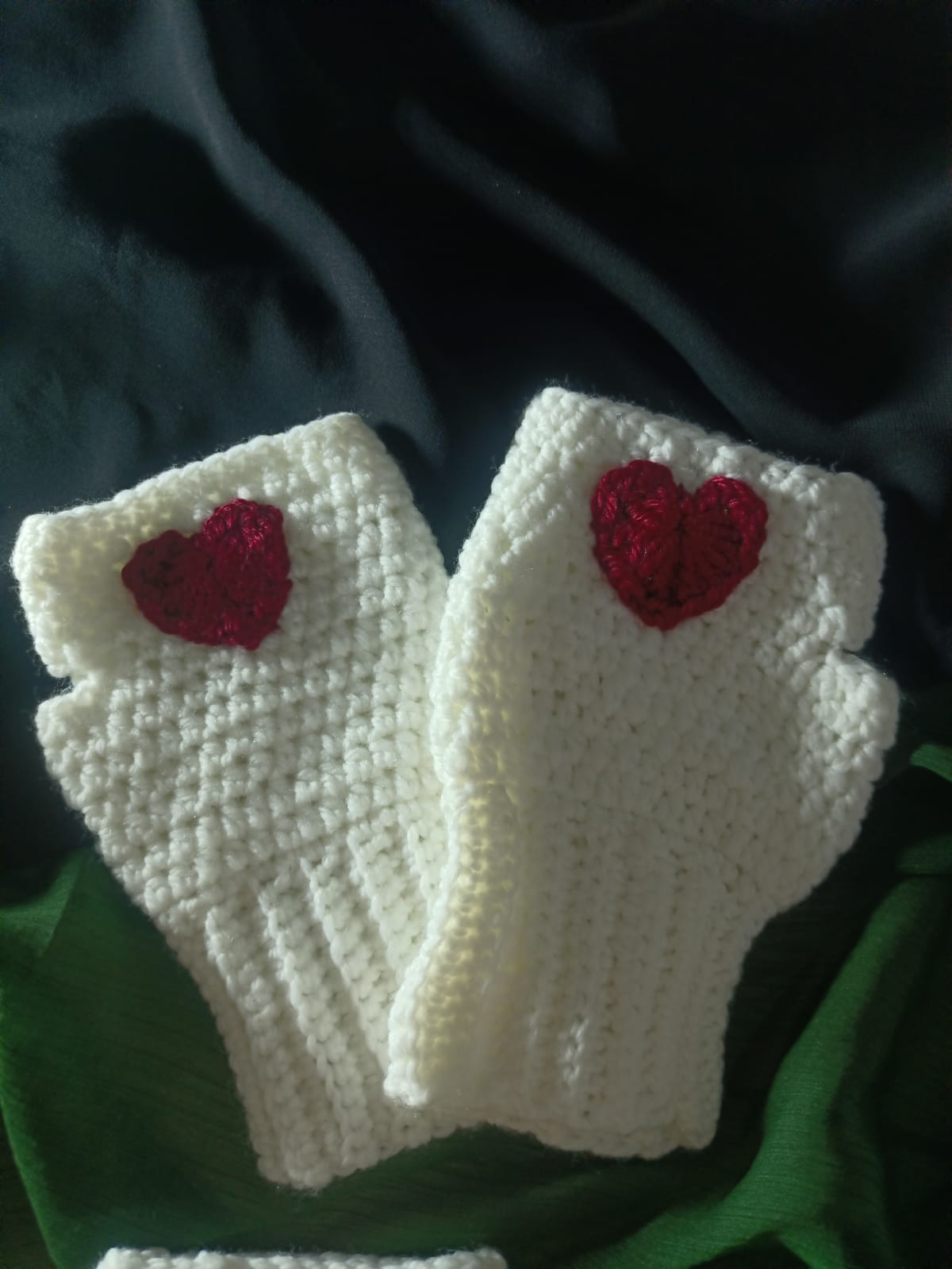 Crochet Winter Gloves | Premium Wool Mittens | Teal Blue | Hand Warmers