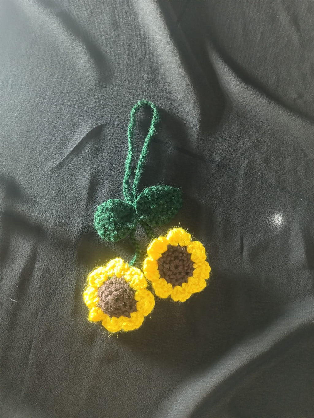 Crochet Heart Keychain - Amigurumi Soft Plush Key Pendant -- Heart Shape Keychain