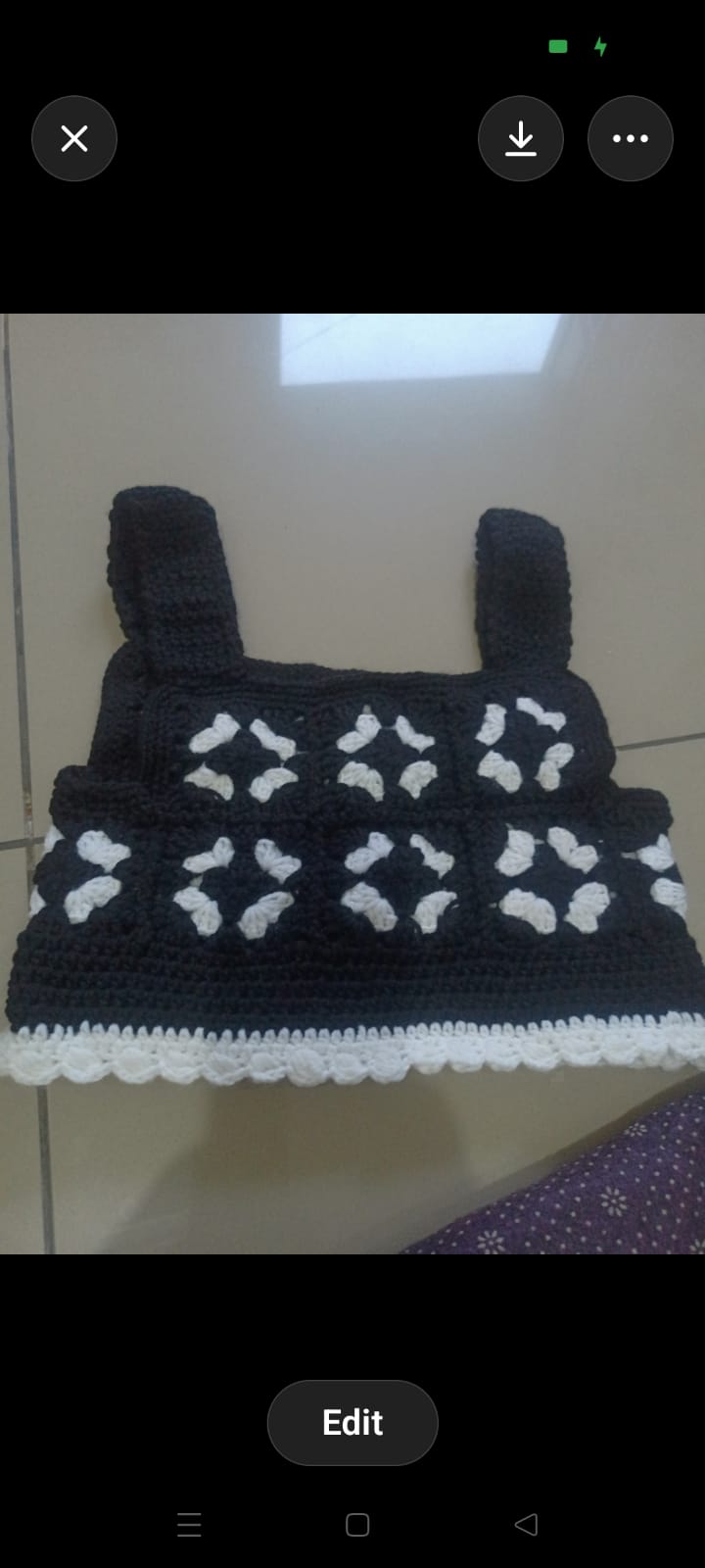 Handmade Crochet Girls Tank Top with Yellow Stars | Breathable Cotton Knit