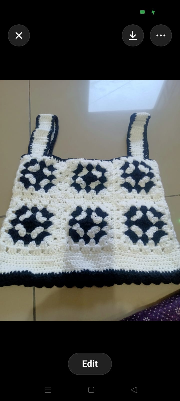 Handmade Crochet Girls Tank Top with Yellow Stars | Breathable Cotton Knit