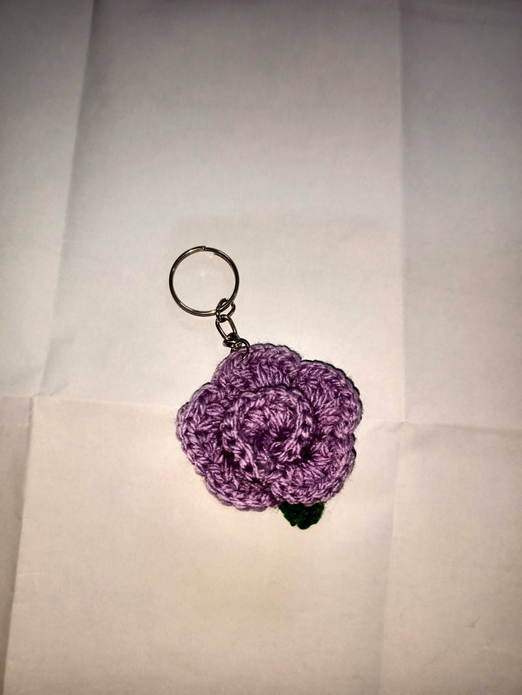 Crochet Heart Keychain - Amigurumi Soft Plush Key Pendant -- Heart Shape Keychain