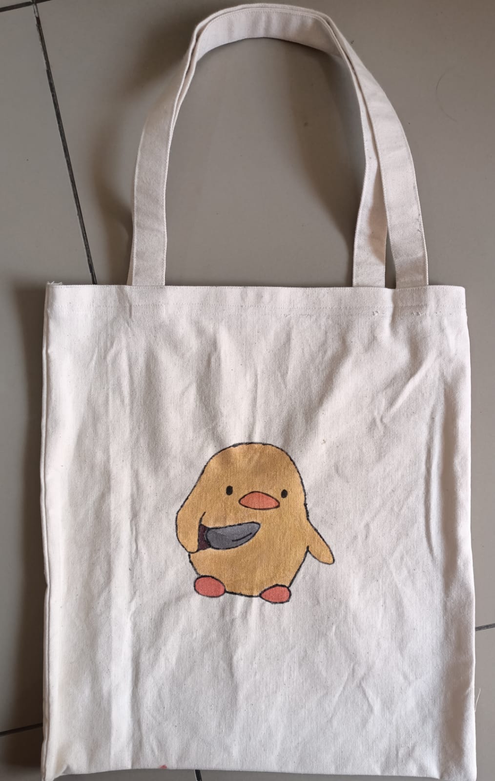 Tote bags design crafted by paint